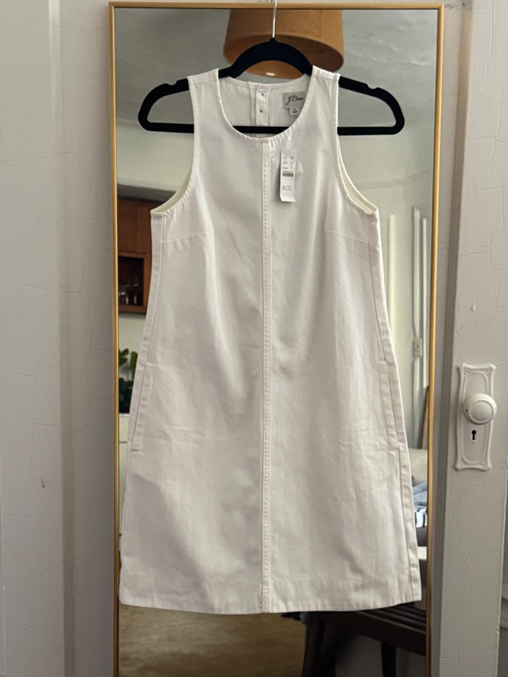 Jcrew White Denim Shift Dress